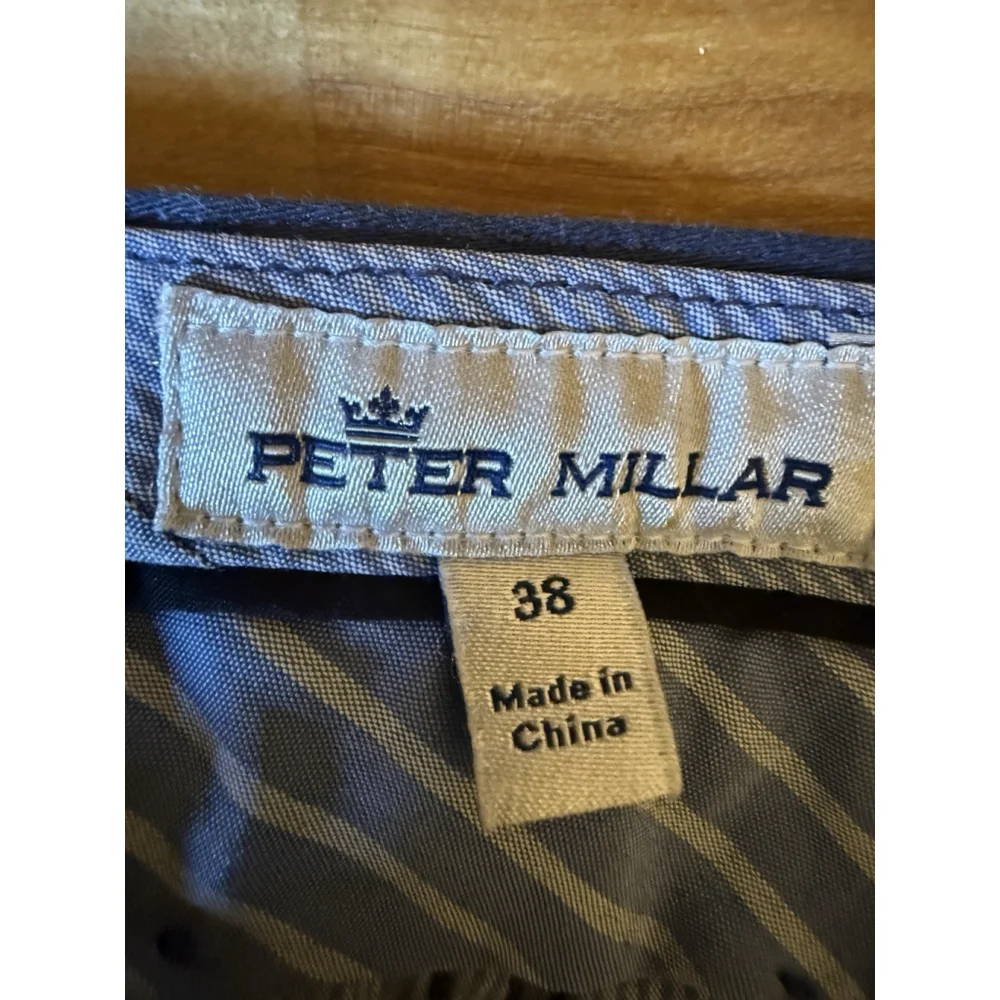 Peter‎ Millar Pants Signature Sateen Five-Pocket Navy Blue Men’s Size 38 X 33